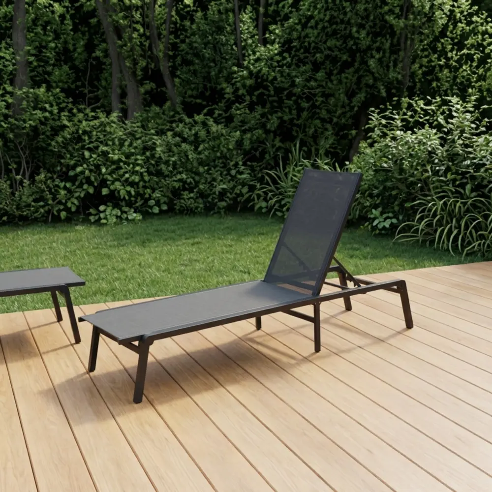 Шезлонг BEGINIA Kreo 191x60x30.5 см алюминий серый STLM-2079858 - Вид №18