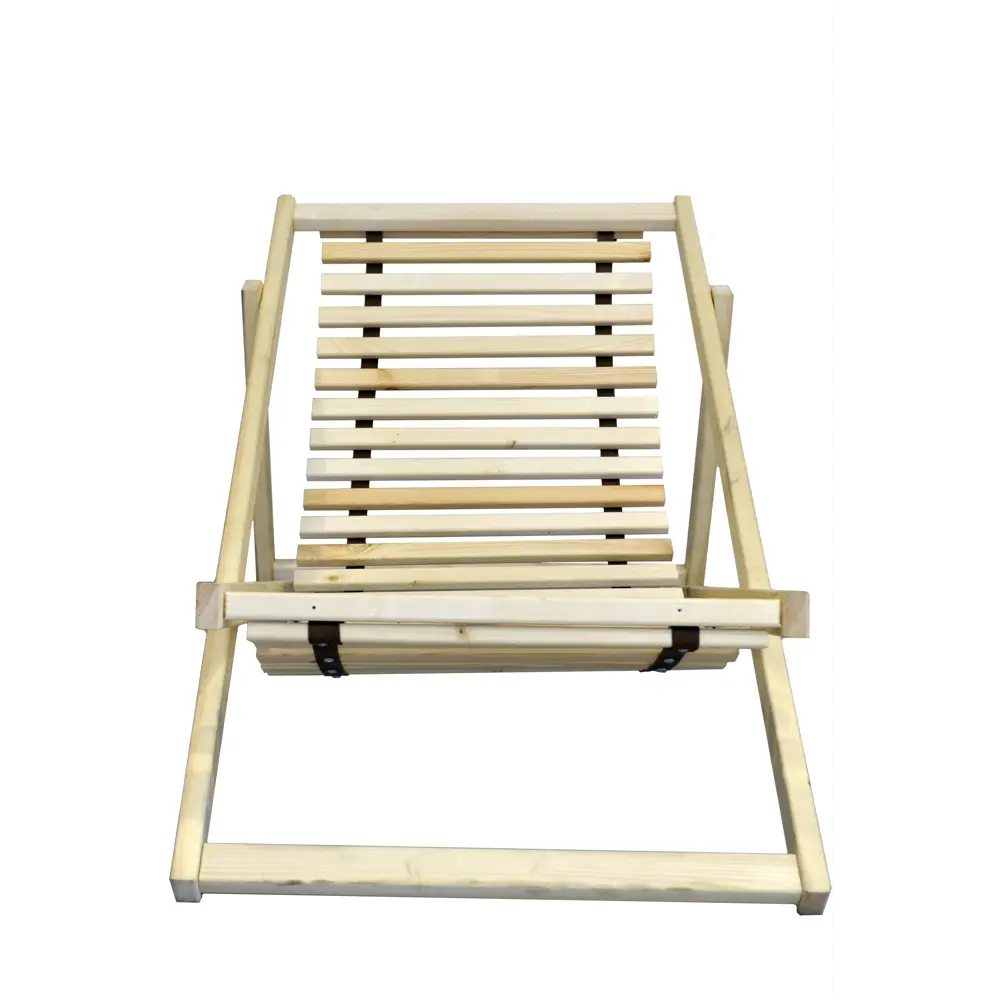 Шезлонг складной 100x65x75см дерево бежевый Santreyd STLM-2202302 - Вид №2