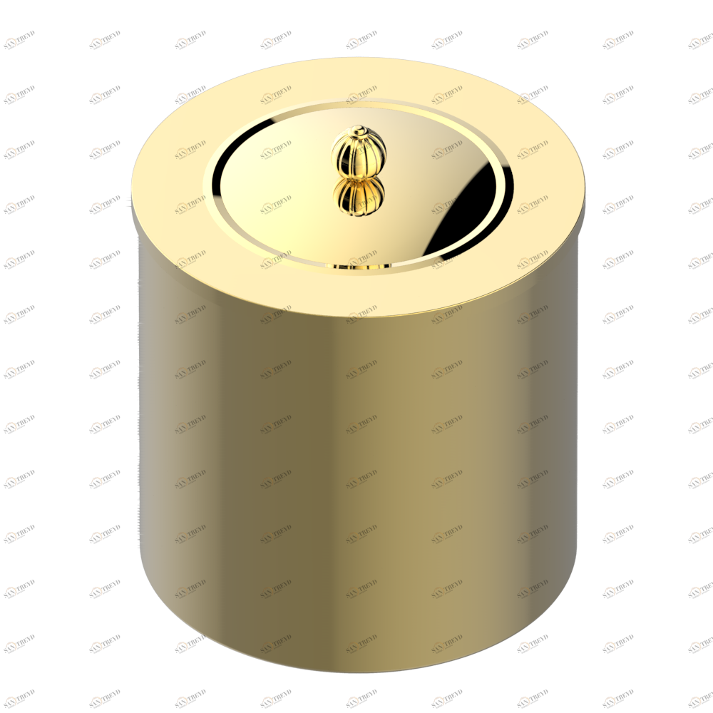 A8R-712CL WASTE BASKET WITH COVER Diameter : 200 mm Thg-paris Vogue тигровый глаз Золото A8R-712CL CAT.F