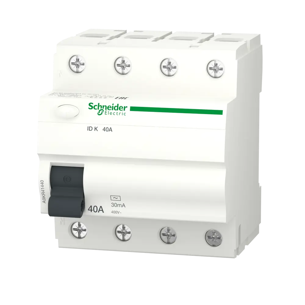 УЗО Systeme Electric Acti9 3P N 40 A 30 мА 10 кА AC A9R41440 STLM-2034286