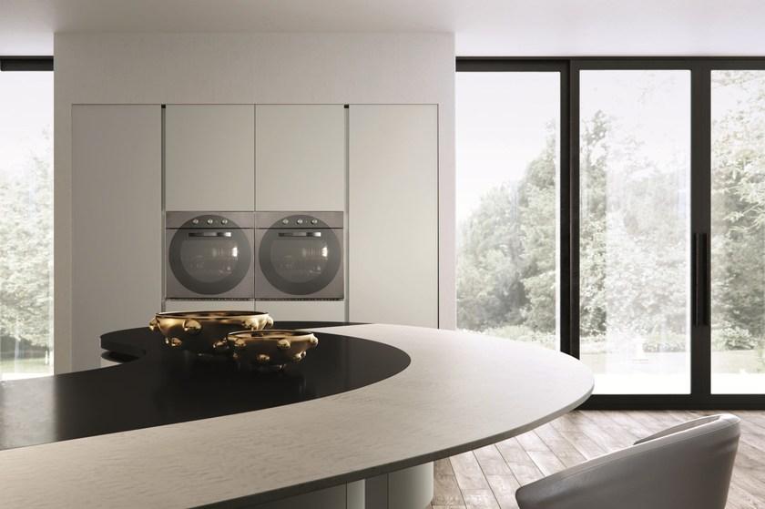 Aster Cucine Лакированная кухня с полуостровом Domina sun-id-1372337 - Вид №4