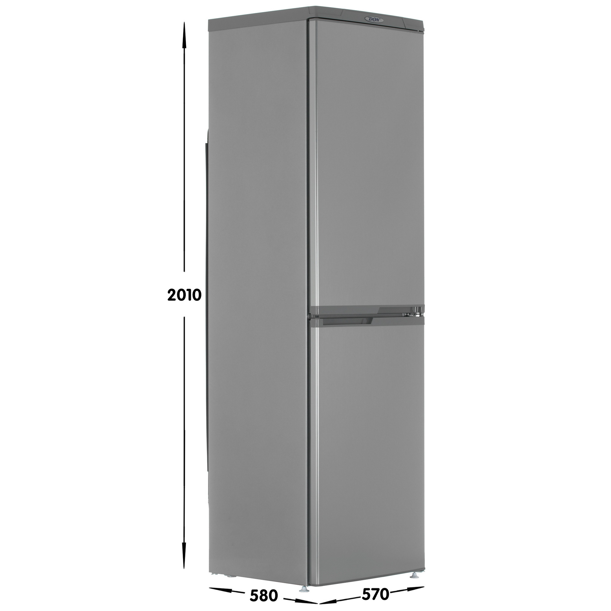 1229510 Холодильник с морозильником   DON R-297 NG серебристый STDN-0129801 - Вид №6