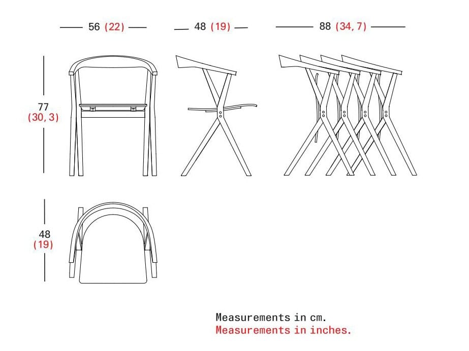 Деревянный складной стул с подлокотниками со встроенной подушкой BD Barcelona CHAIR B ARCH-00093134 - Вид №7