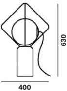 BROKIS Настольная лампа из мрамора и металла Jack o' lantern sun-id-1504552 - Вид №8