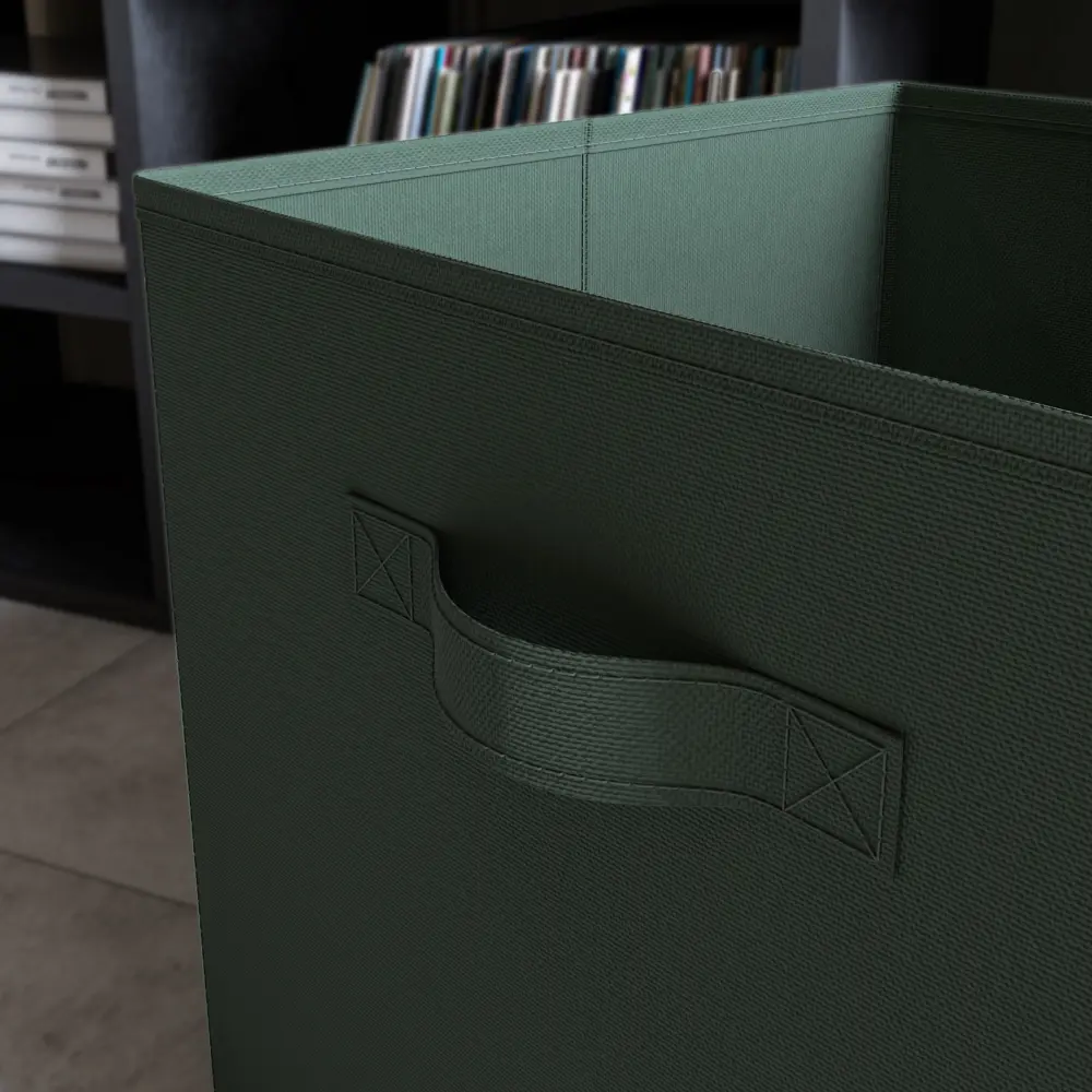 Короб Spaceo KUB 31x31x31 см 29.7 л полипропилен цвет тёмно-зеленый STLM-2098294 - Вид №4