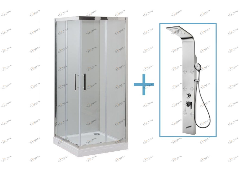 Душевой уголок Aquanet Delta Cube NPE1142 90x90 (+ панель Aquanet Galaxy Shine AP40-01) 0018321200237436