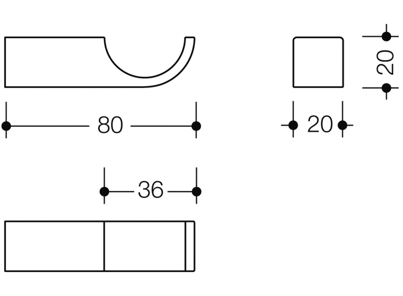 800.90.02090 крюк HEWI System 111 | Polyamid  - Вид №19