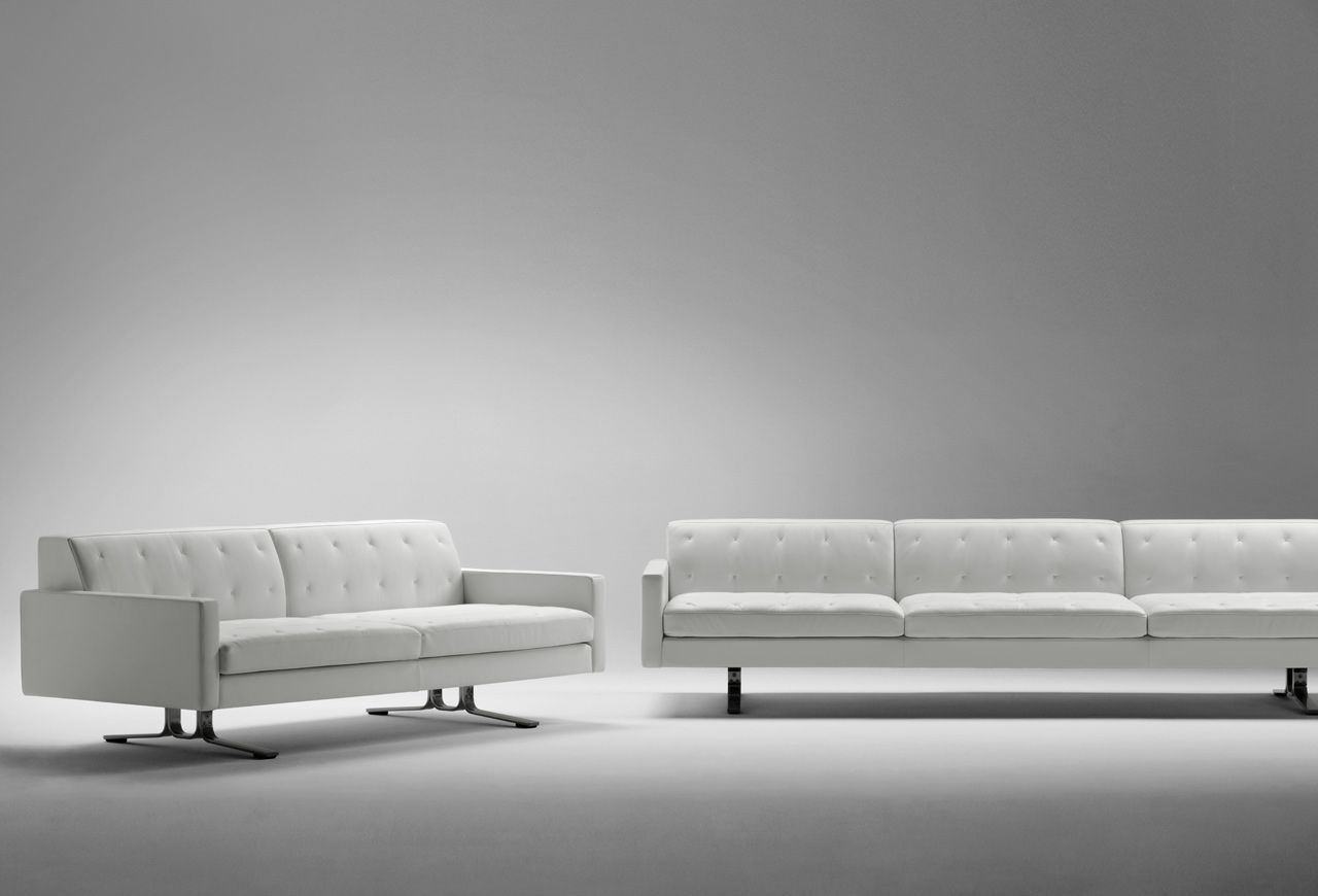 3-местный кожаный диван Poltrona Frau коллекция - диваны и кресла ARCH-00007866 - Вид №1