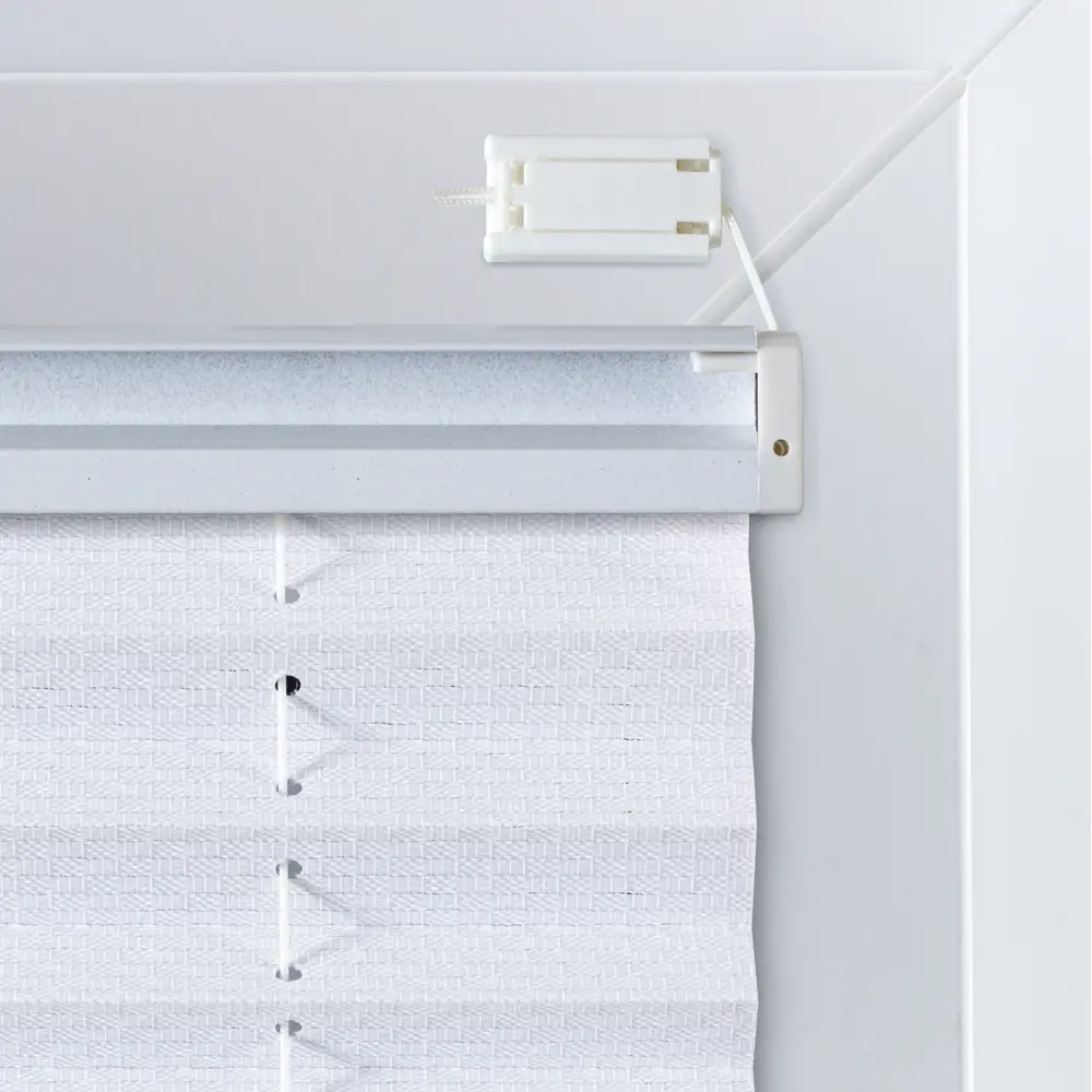 Штора плиссе 65x170 см жаккард белая Santreyd STLM-2148260 - Вид №1