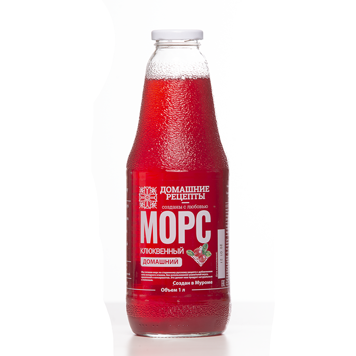 Морс Клюквенный Домашние рецепты 1 л Santreyd 8790