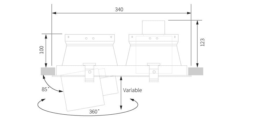 Несколько светодиодных утопленных прожекторов Essenzialed SPOTTONE 2 ARCH-00074113 - Вид №3