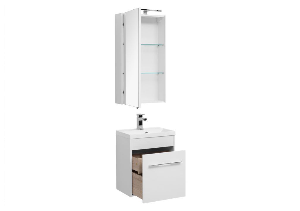 Мебель для ванной Aquanet Августа 50 белый 00225266 - Вид №1
