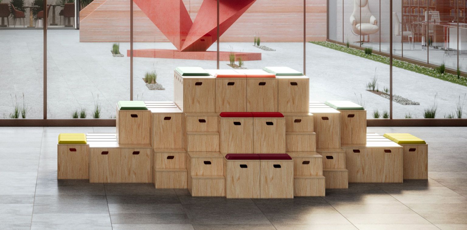 Высокий деревянный стул Bõln Kub ARCH-00072670 - Вид №3