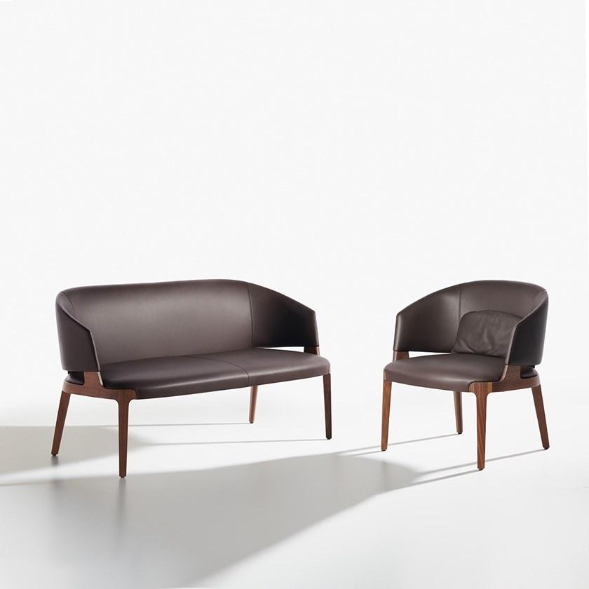 Potocco 2-х местный кожаный диван Velis 942/da - Вид №1