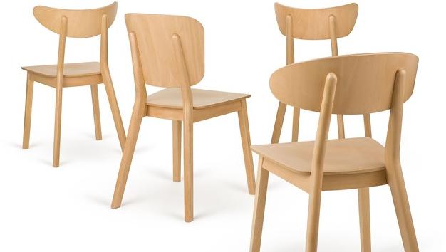 Paged Деревянный стул в современном стиле с открытой спинкой Lof sun-id-1374439 - Вид №1