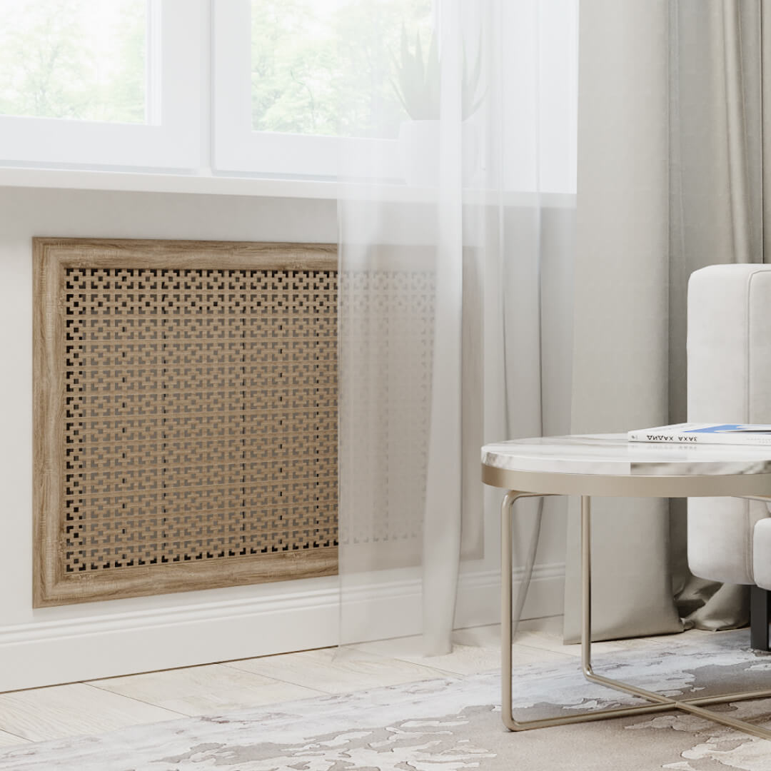 Экран для радиатора 120х60 см Дамаско дуб винтаж STELLA Standart STSR-1137 - Вид №1