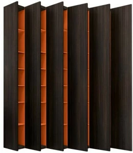 JESSE Настенный книжный шкаф из дуба Aleph