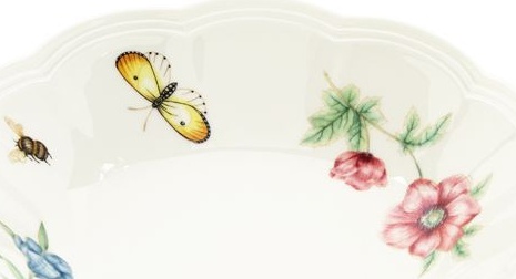 10554183 Lenox Чаша для фруктов Lenox "Бабочки на лугу" 16см Фарфор 