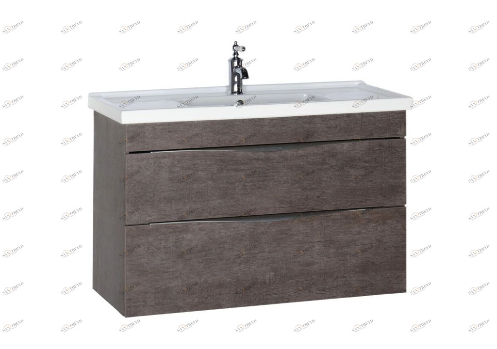 Тумба с раковиной Aquanet Эвора 100 дуб антик 0018300300182325