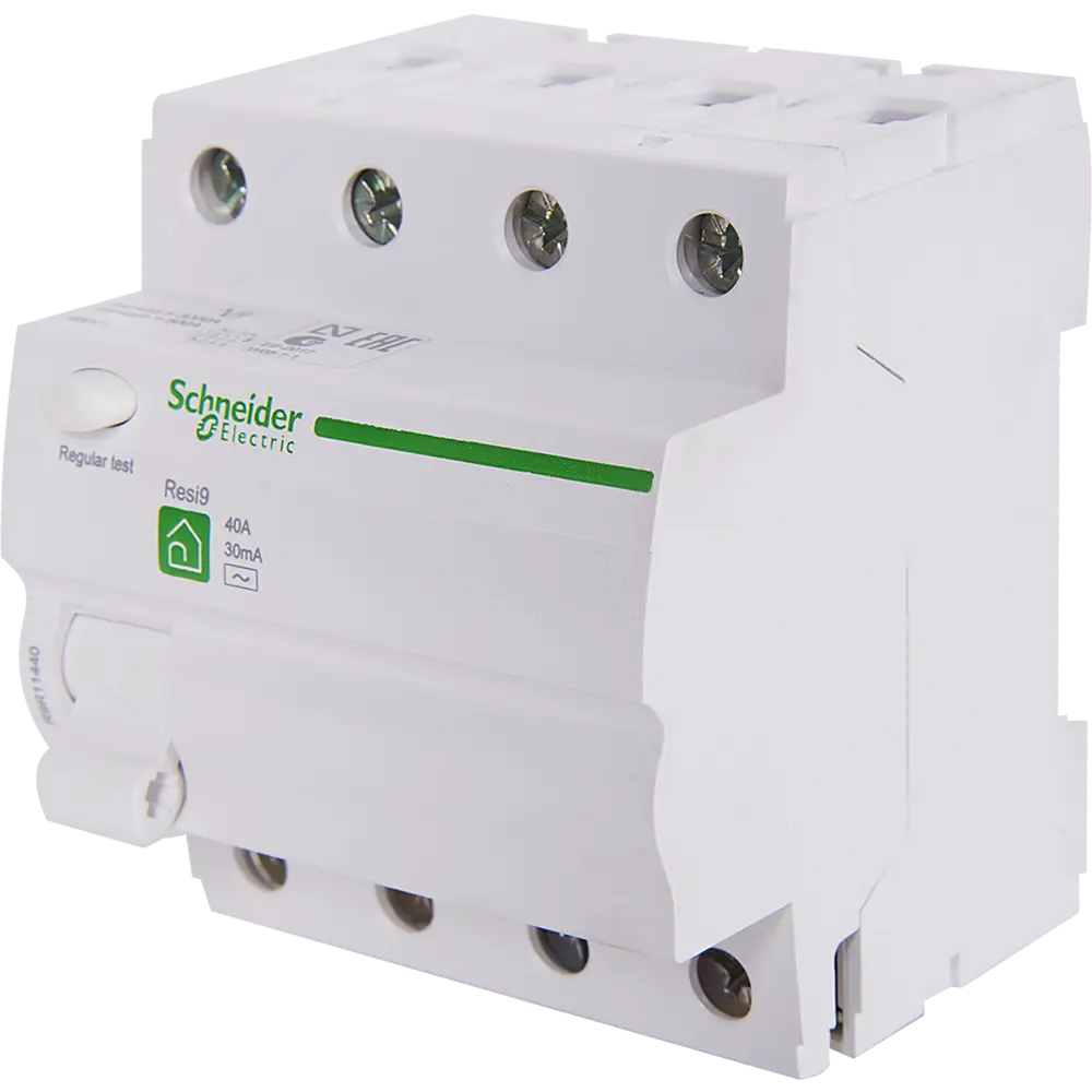 УЗО Systeme Electric Resi9 4P N 40 A 30 мА 6 кА АC R9R11440 STLM-2183892