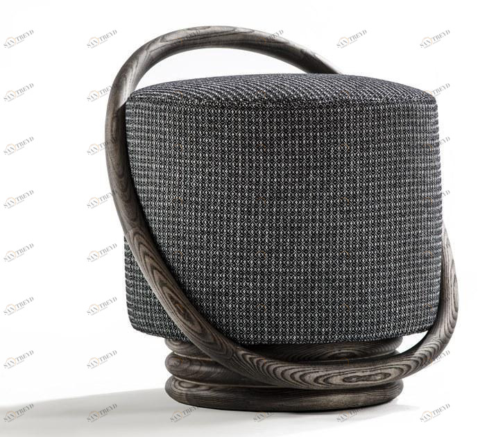 Porada Пуф из круглой ткани с обивкой Twenty sun-id-1509561