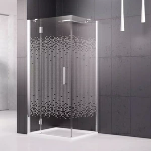 Душевой уголок 90x90 LOUVRE G+F Novellini LOUVRE с принтом Louvre