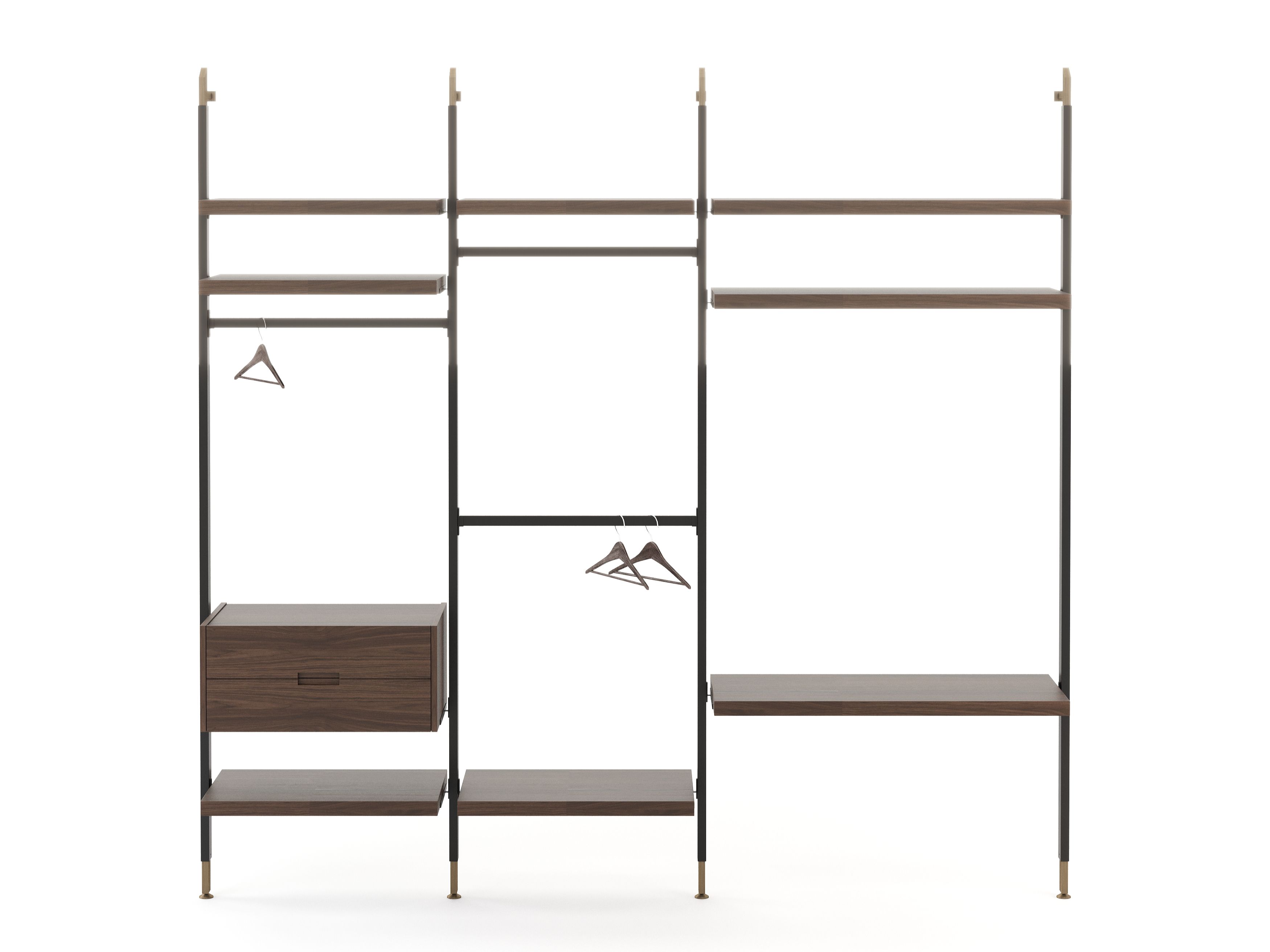 Модульная гардеробная из грецкого ореха Stylish Club His &amp ARCH-00046681