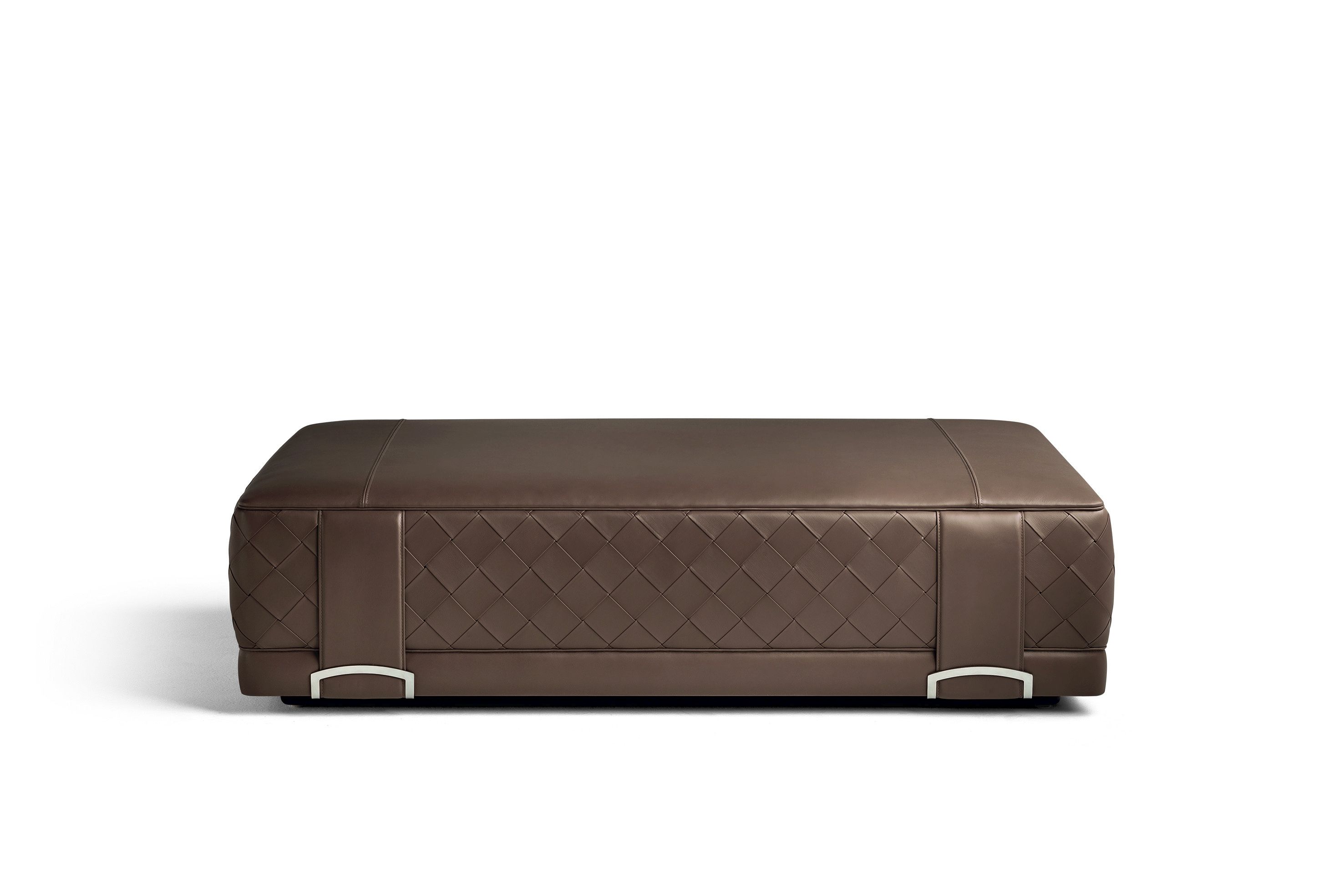 Кожаный прямоугольный пуф Poltrona Frau коллекция-мебель и аксессуары ARCH-00149334 - Вид №1