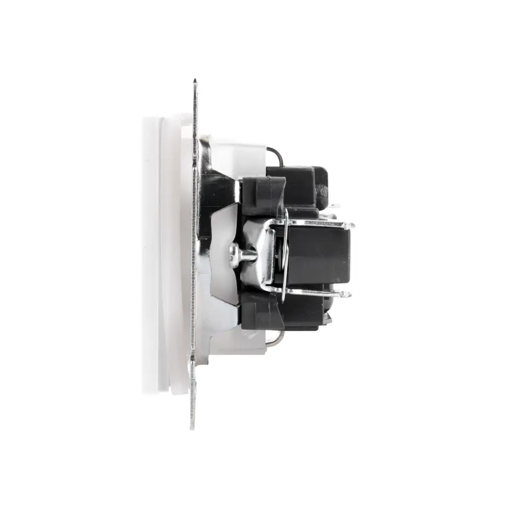 Розетка встраиваемая Werkel Hammer с заземлением цвет белый STLM-2158210 - Вид №2