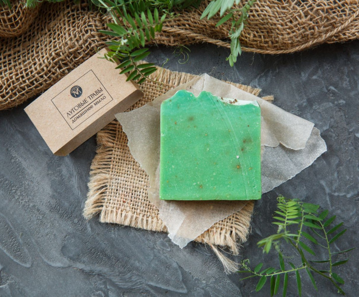 3760 Мыло ручной работы "Травяное" Вкусляндия  - Вид №2