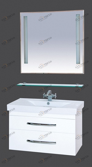 Тумба Эмилия-75 подвесная  с раков. мебельн. MISTY-75 2312105