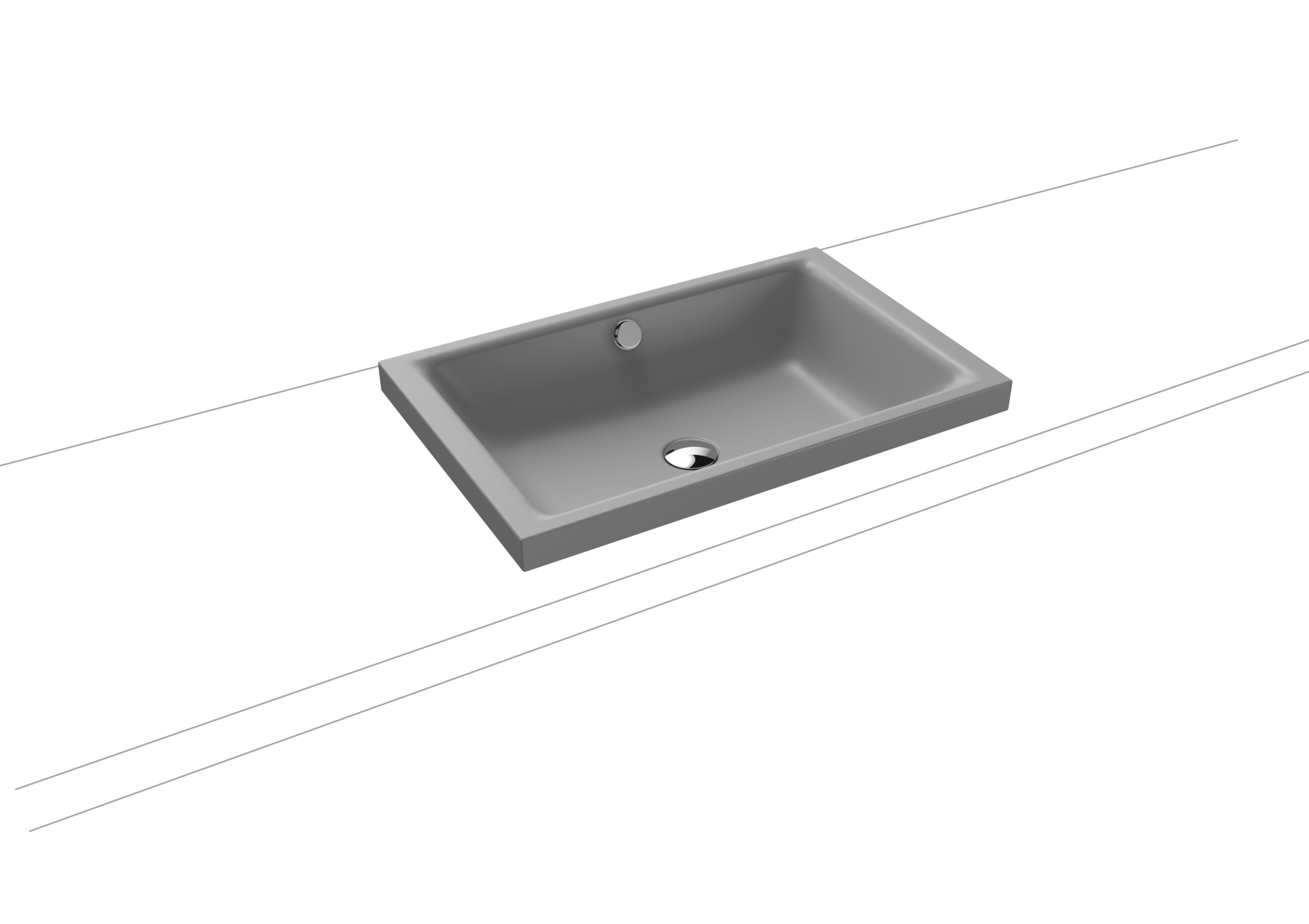 Умывальник KALDEWEI Сталь эмалированная 3173 453 холодный серый 30 31733083453