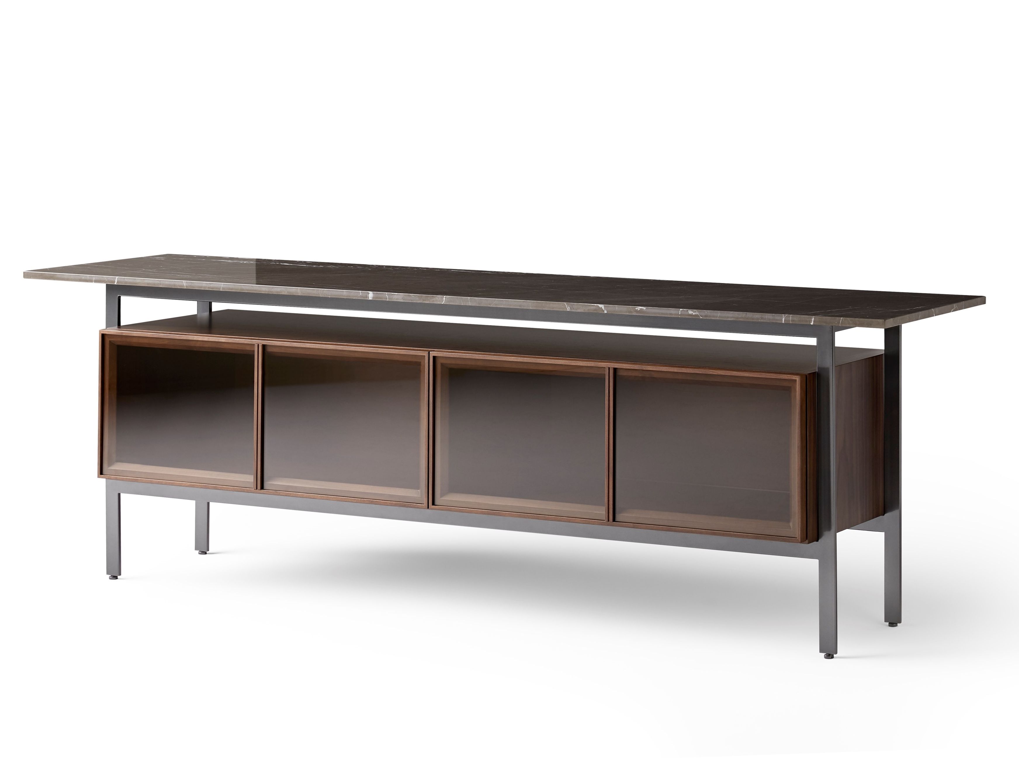 Шкаф из дерева и стекла с откидными дверями Punt Чикаго ARCH-00074008 - Вид №38