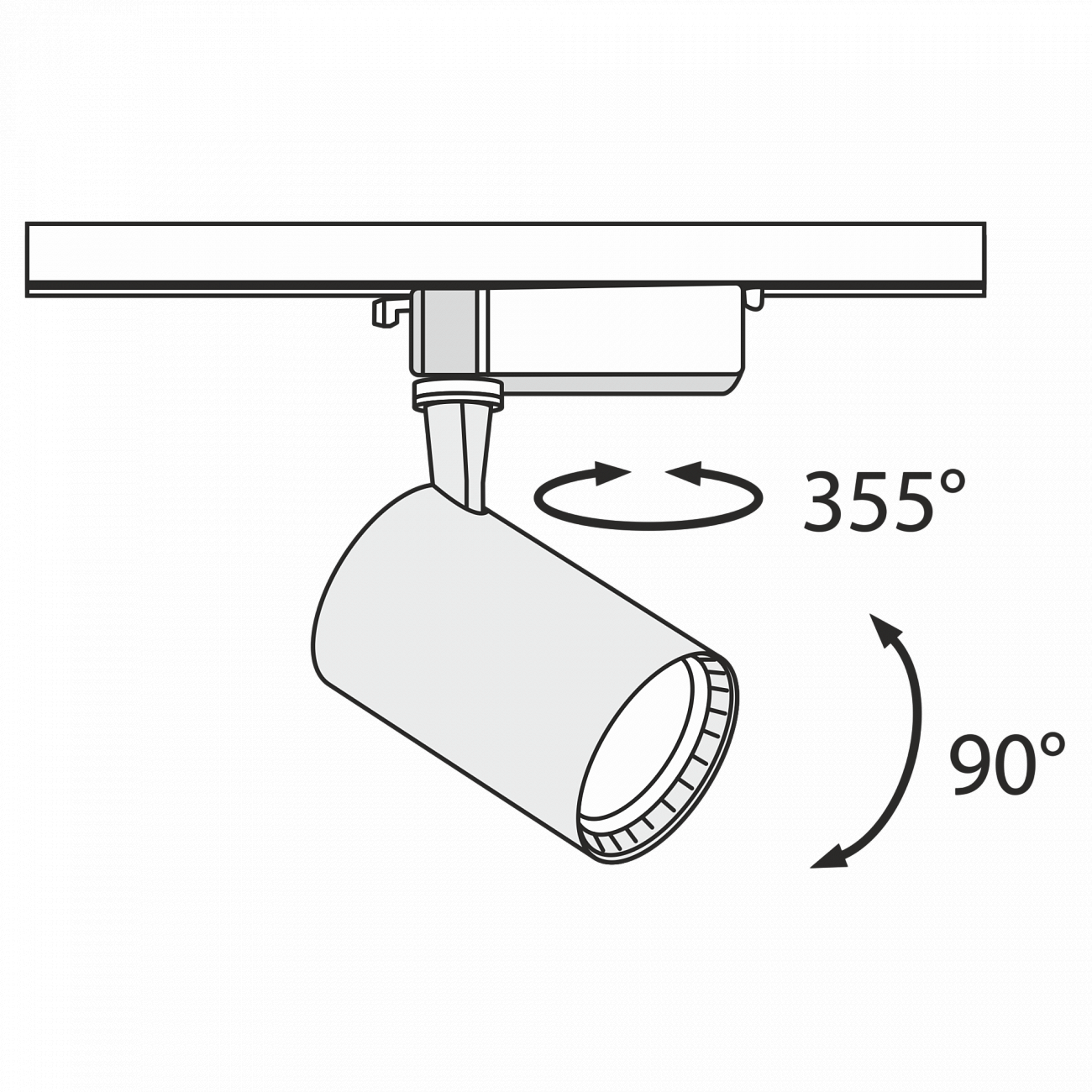 Трековый светильник черный TR003 TECHNICAL SINGLE PHASE TRACK SYSTEM 00-3956200 Черный  - Вид №5