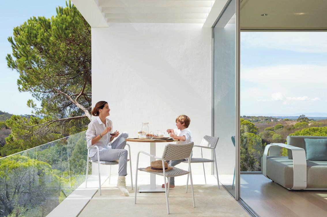 MNST1243 Обеденный стол pca white f8 75см x 75см Manutti Napoli - Вид №4