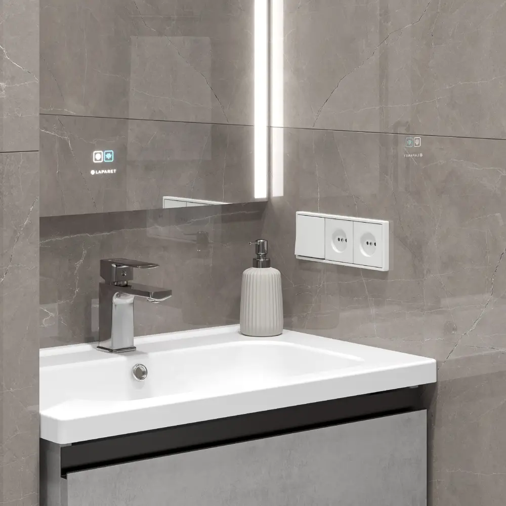 Керамогранит Ceradim Stone Micado Grey с ректифицированным краем 120x60 см 89353842 STLM-0944929