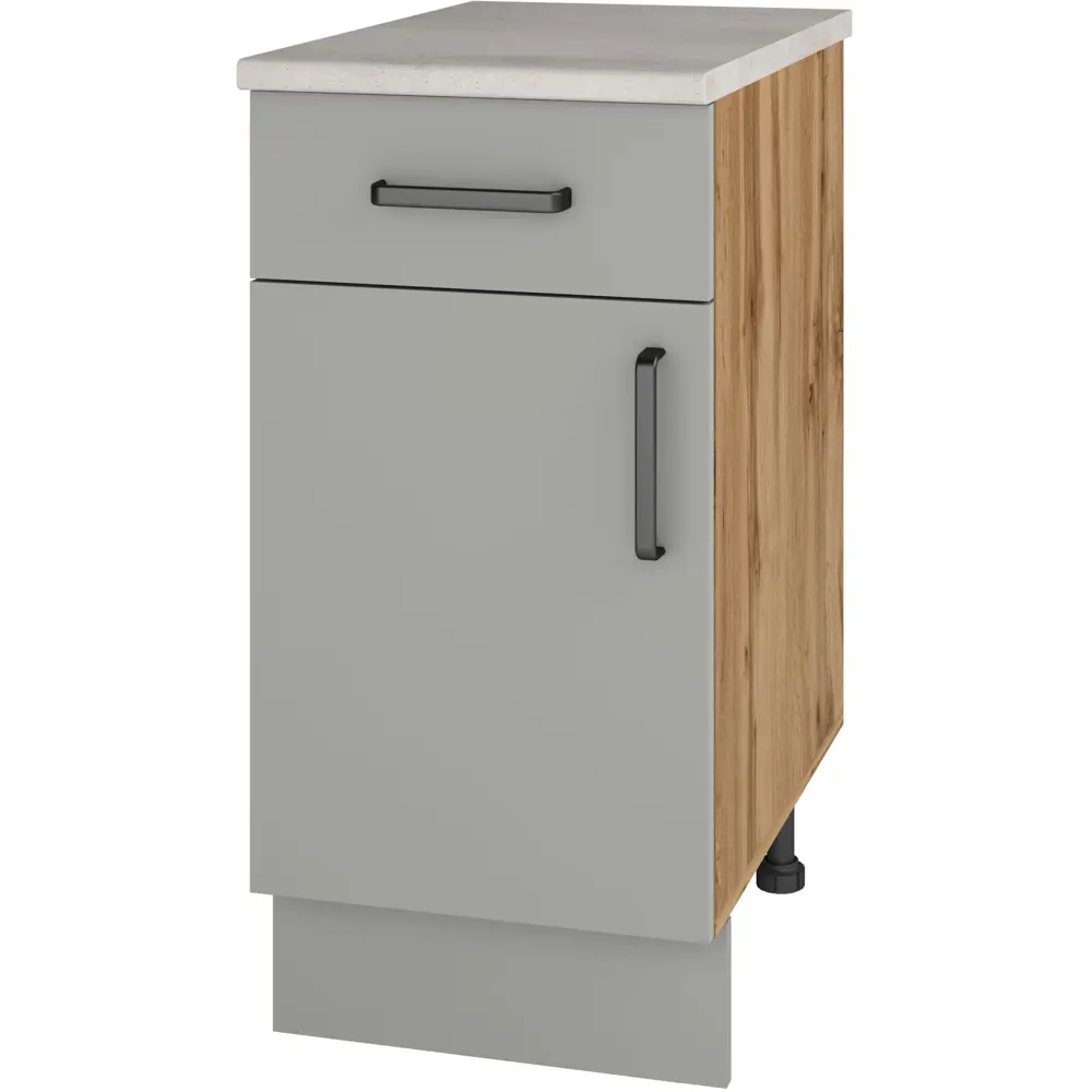 Кухонный шкаф напольный Нарбус 40x85x60 см ЛДСП цвет серый Santreyd STLM-2153584 - Вид №2