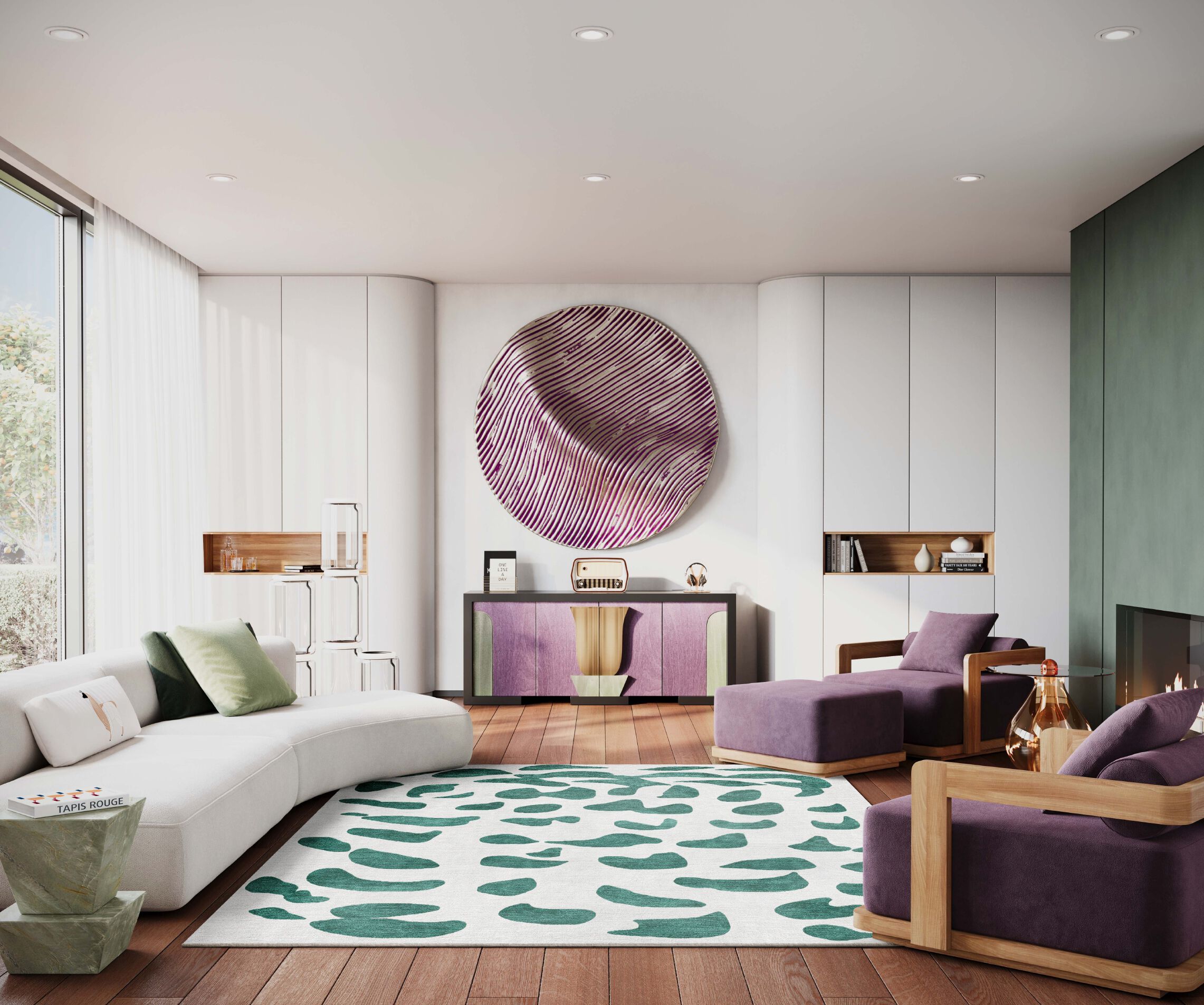 Прямоугольный ковер ручной работы Tapis Rouge стрейч ARCH-00131873 - Вид №3