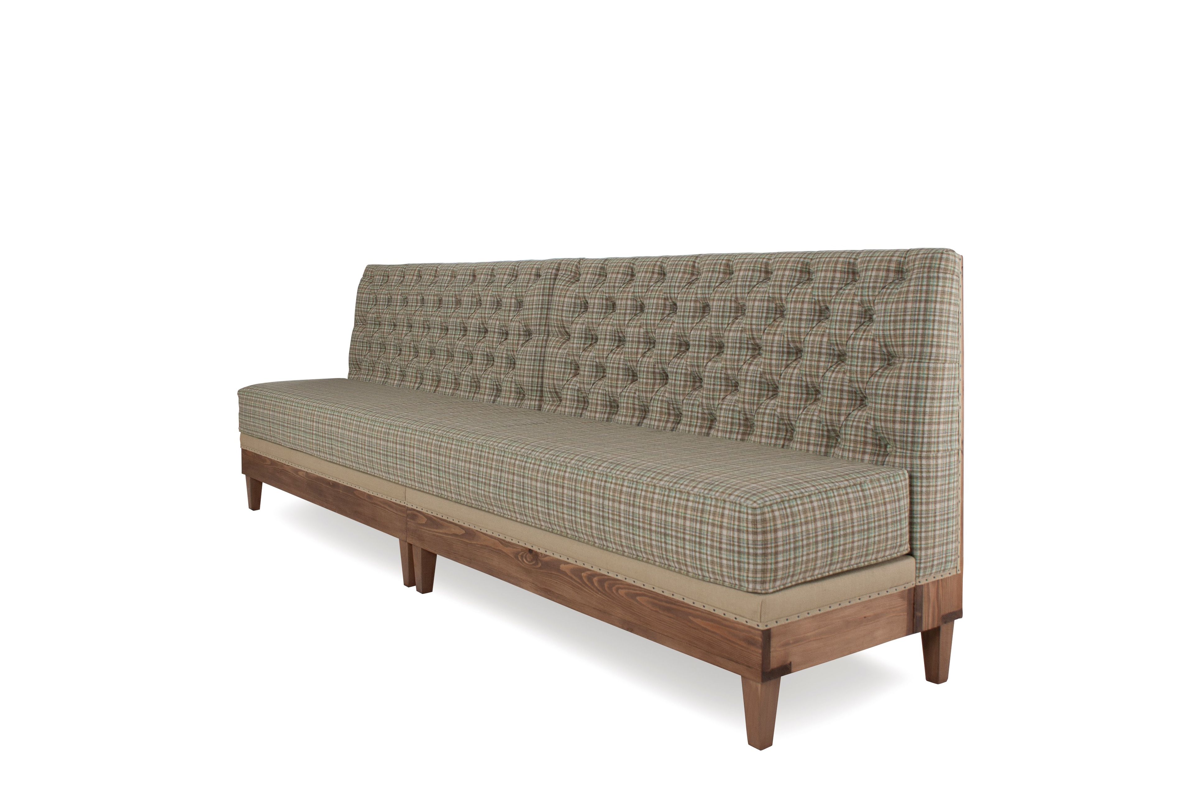 Модульная кожаная скамейка с спинкой CREARTE COLLECTIONS Regento Essence ARCH-00110747 - Вид №6