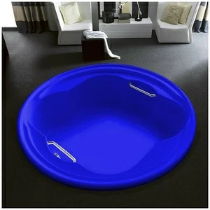 Ванна Gruppo treesse Perla V6691-SI синяя круглая большая свободностоящая