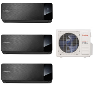 9244177 Кондиционер настенный мультисплит-система GoldStar GSA3OI-FM/out-21HN8 + FM/in-07+09+09HN8 черный