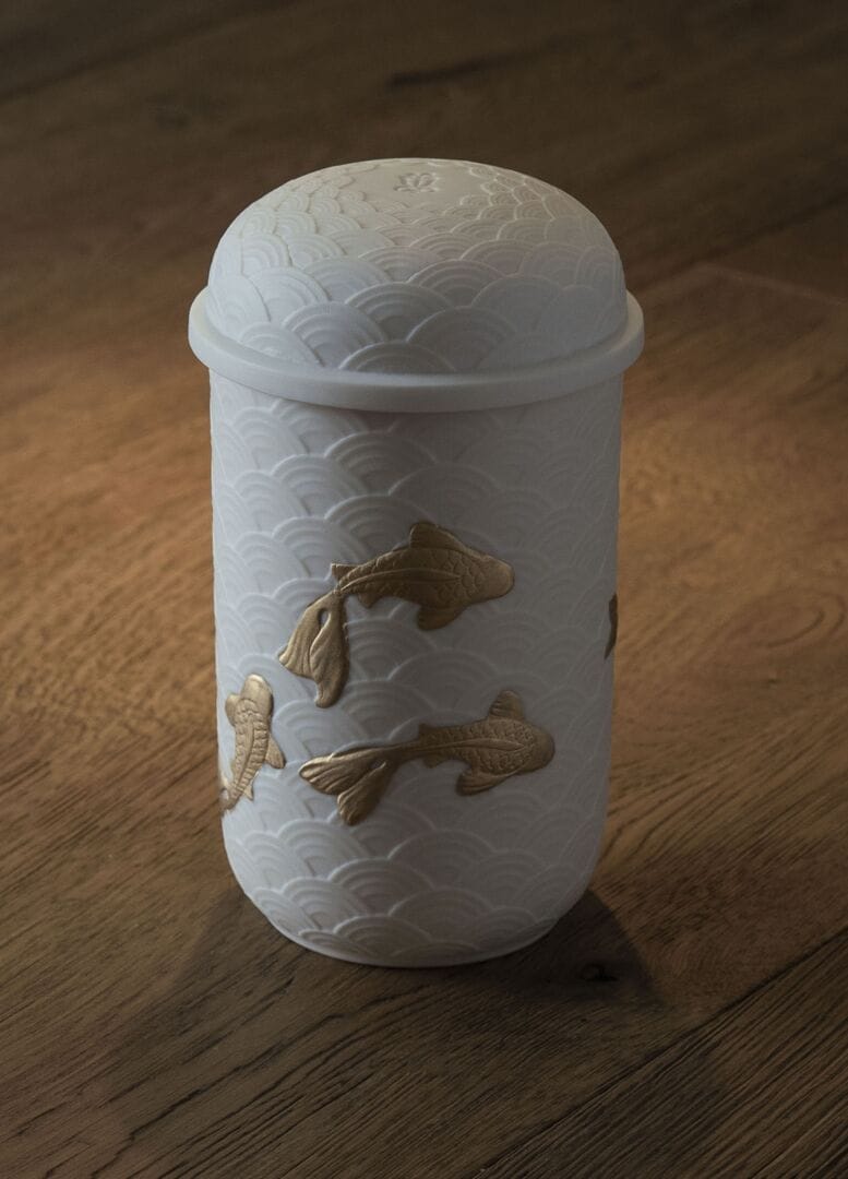 Фарфоровый ароматизированный подсвечник Lladró Кои ARCH-00090615 - Вид №1