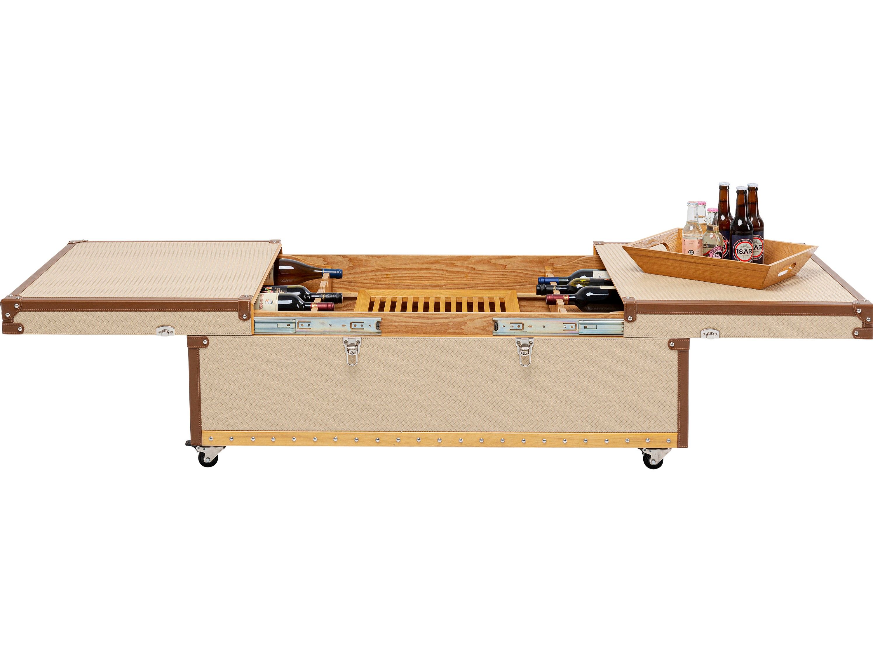 Низкий журнальный столик из МДФ с колесами KARE Design Венеция ARCH-00007893