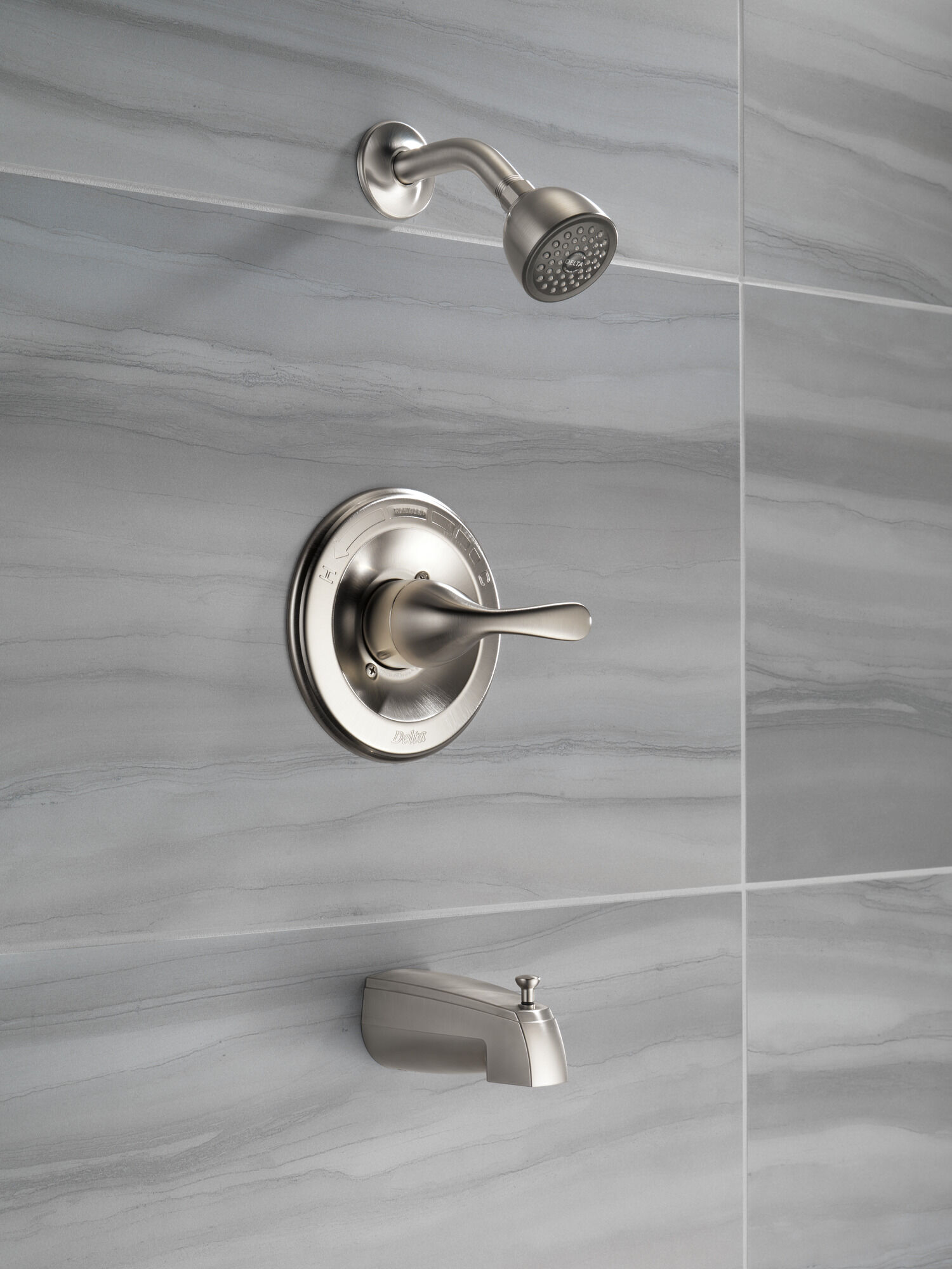 T13420-SSSOS Панель Monitor® 13 Series для ванны и душа Delta Faucet Classic Нержавеющая сталь - Вид №2