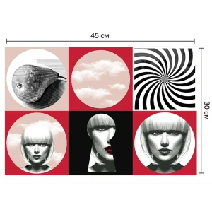 Deco-стикеры Фэйс арт 15x15 см 85381084 STLM-2050544