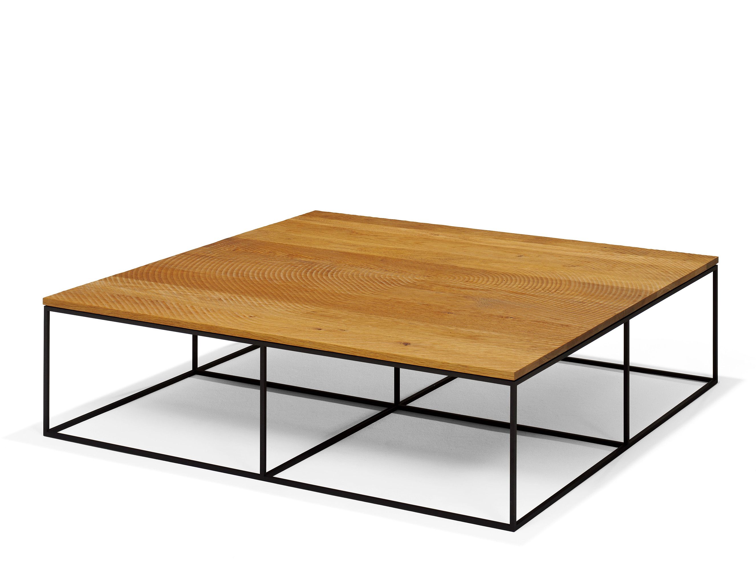 Стальной и деревянный квадратный журнальный столик Linteloo LOG ARCH-00122297