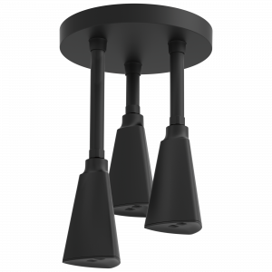 57140-BL H2Okinetic® Подвесная душевая лейка Raincan Delta Faucet Universal Showering Матовый черный