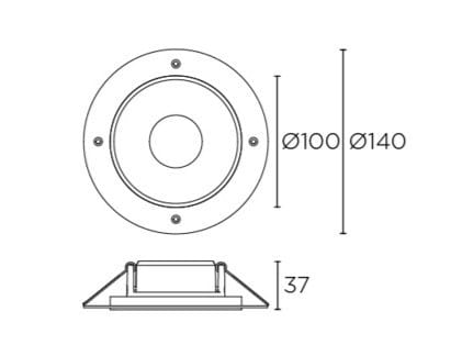 Алюминиевый круглый светодиодный светильник LedsC4 Play ARCH-00151043 - Вид №3
