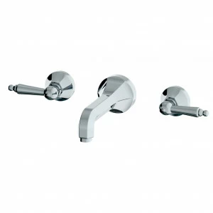 C07-1303 C07-1303 Настенный набор для раковины на 3 отверстия ШАРЛЕТИ С РЫЧАГАМИ Cristal & Bronze CHARLÉTY À MANETTES I