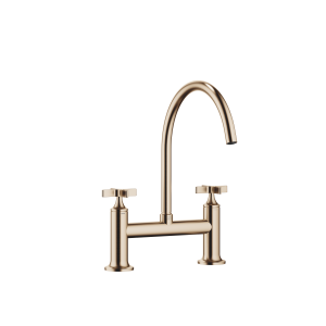 VAIA Мостовой смеситель на два отверстия для ополаскивания/спрей Profi - Brushed Champagne (22-каратное золото) 19825809-46